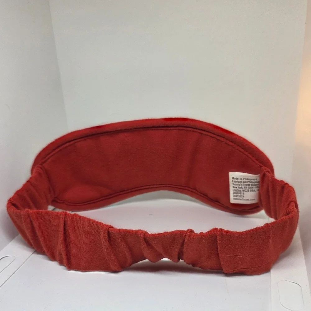 PINK by Victoria's Secret Sleep Mask Sherpa Lined Red Cosmetic Accessory